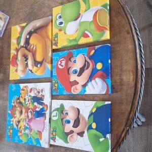 Set of 5 canvas art of Super Mario characters 2019